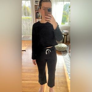 MATE The Label Black Set. Kayden Flare Pant and Carson Sweater.